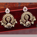Darshana Jewels Gold Plated Kundan Dangler Earrings