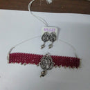 Darshana Jewels Oxidized Plated Necklace Set