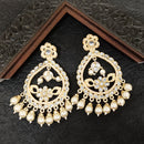 Darshana Jewels Premium Kundan Stone And Pearl Dangler Earrings For Women