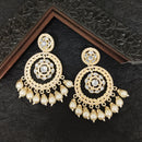 Darshana Jewels Premium Kundan Stone And Pearl Dangler Earrings For Women