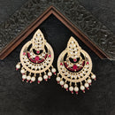 Darshana Jewels Premium Kundan Stone And Pearl Dangler Earrings For Women