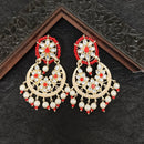Darshana Jewels Gold Plated Kundan Stone Dangler Earrings