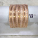 Kumavat Jewels Rose-Gold Plated Bangles Set