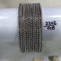 Kumavat Jewels Oxidised Plated Bangles Set