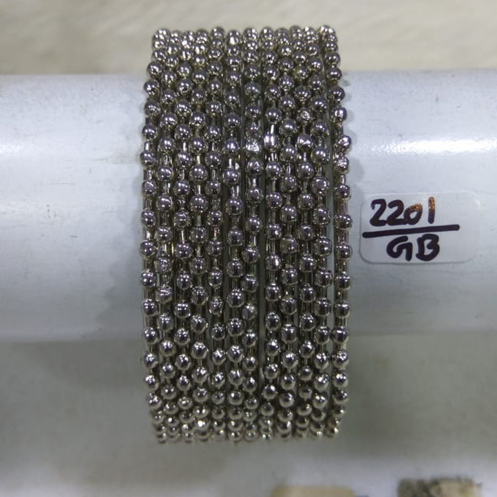 Kumavat Jewels Oxidised Plated Bangles Set