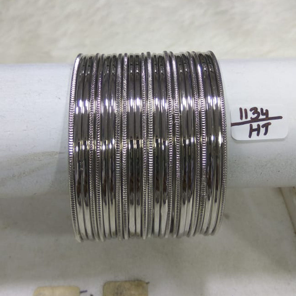 Kumavat Jewels Oxidised Plated Bangles Set