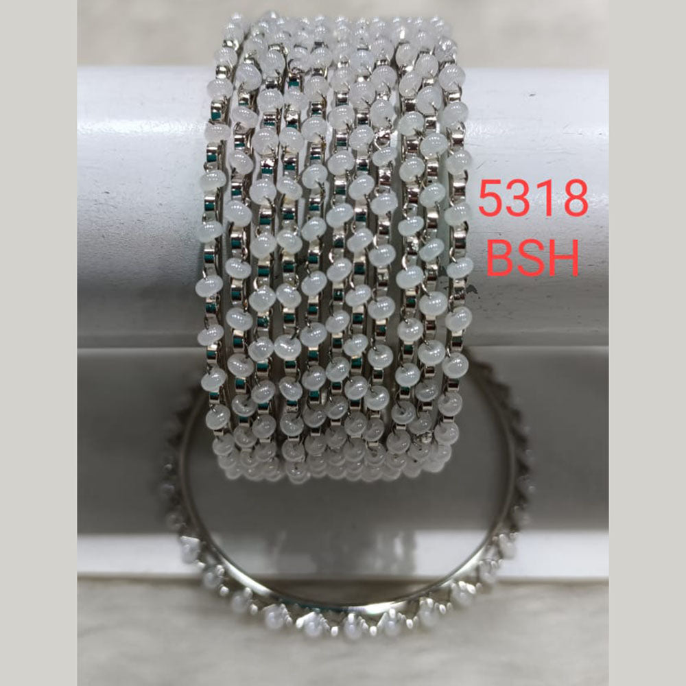 Kumavat Jewels Oxidised Plated Beads Bangles Set