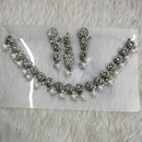 Kumavat Jewels Silver Plated Austrian Stone Choker Necklace Set