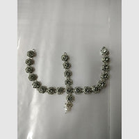 Kumavat Jewels Bridal Austrian Stone And Pearl Traditional Damini Headpiece