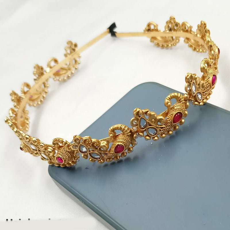 Padmawati Bangles Gold Plated Kundan Stone Hair Band