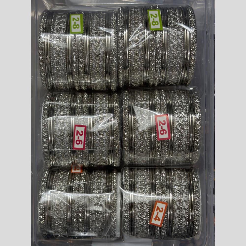 Shree Asha Bangles Premium Oxidised Plated Traditional Bangles Set