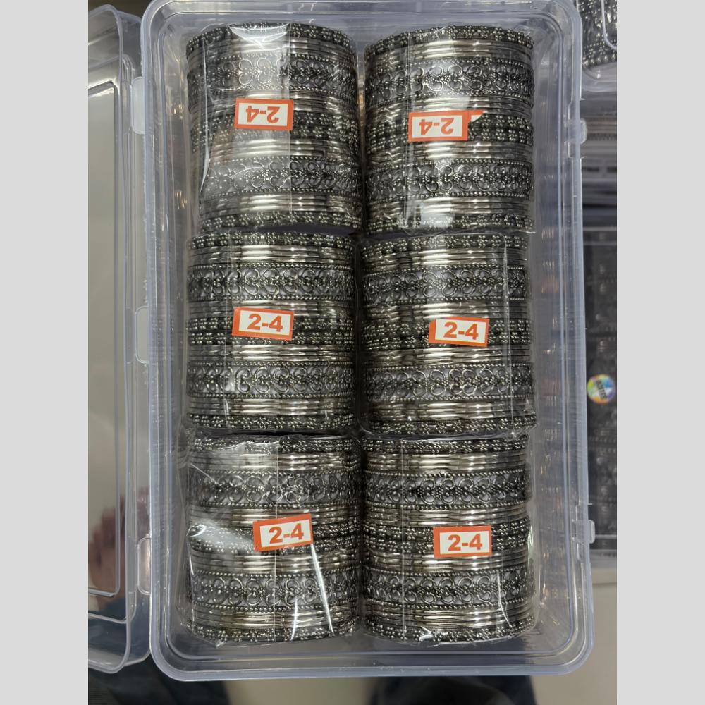 Shree Asha Bangles Premium Oxidised Plated Traditional Bangles Set