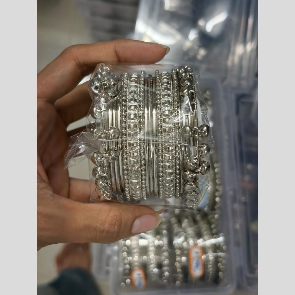 Shree Asha Bangles Premium Oxidised Plated Traditional Bangles Set
