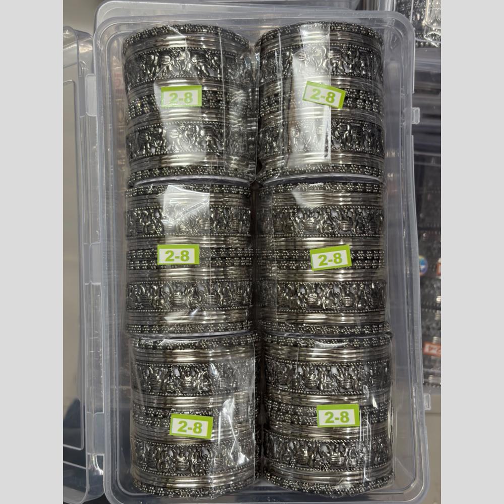 Shree Asha Bangles Premium Oxidised Plated Traditional Bangles Set