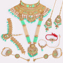 Neetu Art Gold Plated Bridal Set