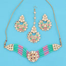 Neetu Art Gold Plated Kundan Choker Necklace Set