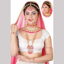 Neetu Art Gold Plated Kundan Stone Bridal Necklace Set