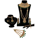 Neetu Art Gold Plated Kundan Stone And Beads Bridal Set