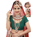 Neetu Art Premium Kundan Stone And Meenakari Beads Wedding Jewellery Set