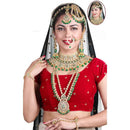 Neetu Art Premium Kundan Stone And Meenakari Beads Wedding Jewellery Set