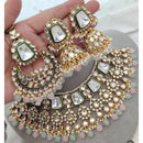 Neetu Art Graceful Kundan Stone Pearl And Beads Choker Necklace Set