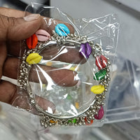 Pratima Jewellery Mart Oxidised Pearl And Shell Openable Bracelet