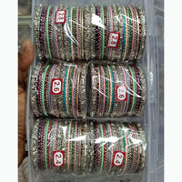 Pratima Jewellery Mart Designer Oxidised Multicolor Bangles Set