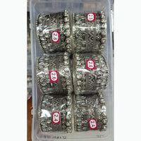 Pratima Jewellery Mart Oxidised Plated Crystal Bangles Set