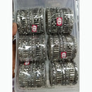 Pratima Jewellery Mart Oxidised Plated Austrian Bangles Set