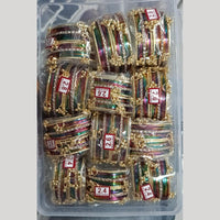 Pratima Jewellery Mart Statement Metal Kashmiri Bangles Set for Women