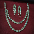 Manisha Jewellery Silver Plated AD Necklace Set