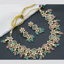 Manisha Jewellery Gold Plated Polki Kundan Stone And Pearls Necklace Set