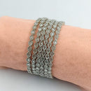 Manisha Jewellery Silver Plated Crystal Stone Bangle Set