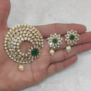 Manisha Jewellery Gold Plated Austrian Stone Pendant Set