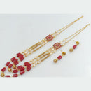 Manisha Jewellery Gold Plated Pearl And Beads Necklace Set