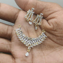 Manisha Jewellery American Diamond Mangalsutra Pendant With Earrings
