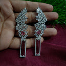 Manisha Jewellery Silver Plated American Diamond Dangler Earrings