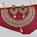 Manisha Jewellery Gold Plated Crystal Stone Necklace Set