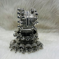 Manisha Jewellery Oxidised Plated Ghungroo Openable Bangles