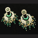 Manisha Jewellery Gold Plated Kundan Stone And Pearls  Dangler Earrings
