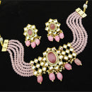 Manisha Jewellery Gold Plated Kundan Stone And Beads Choker Necklace Set
