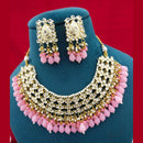 Manisha Jewellery Gold Plated Kundan Stone Beads Necklace Set