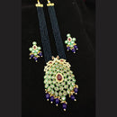 Manisha Jewellery Gold Plated Kundan Stone And Beads Necklace Set