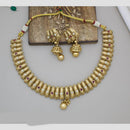 Manisha Jewellery Gold Plated Pota Stone Necklace Set