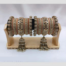 Manisha Jewellery Gold Plated Kundan Stone Bangles Set