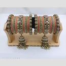 Manisha Jewellery Gold Plated Kundan Stone Bangles Set