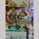 Manisha Jewellery Gold Plated Kundan Stone And Pearls  Dangler Earrings
