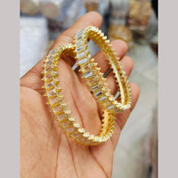 Manisha Jewellery Gold Plated Crystal  Stone Bangles Set