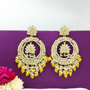 Manisha Jewellery Gold Plated Kundan Stone And Pearls Dangler Earrings