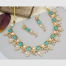 Manisha Jewellery Gold Plated Kundan Stone And Pearls Necklace Set